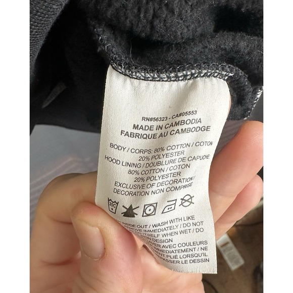 Nike Sportswear Fleece Women's Oversized Pullover Swoosh Hoodie (Black) M - Picture 4 of 8